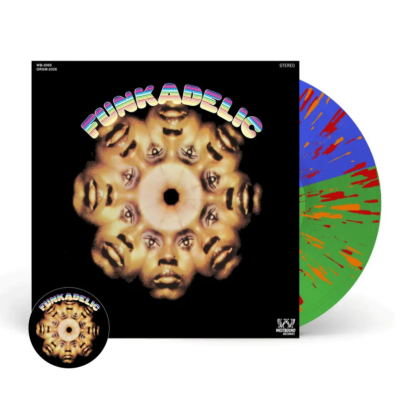 Funkadelic - Funkadelic [LP - Half Green & Half Blue w/ Red & Orange Splatter] In Demand