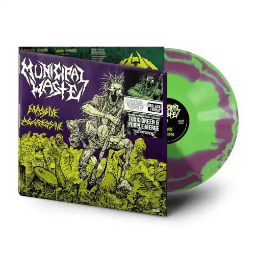 MUNICIPAL WASTE MASSIVE AGGRESSIVE (TOXIC GREEN & PURPLE MERGE) (RSD BLACK FRIDAY 2025) - LP Last Chance