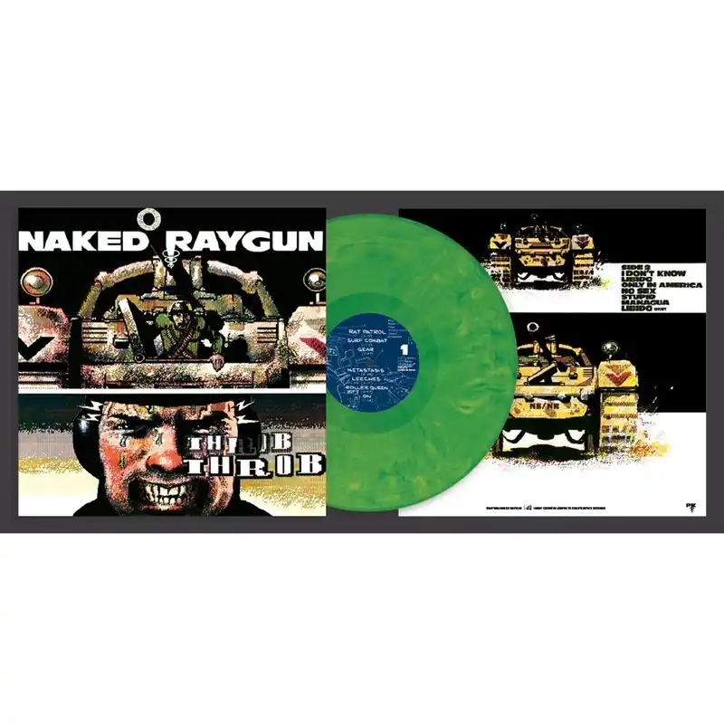 Exclusive NAKED RAYGUN THROB THROB (GREEN SWIRL) - LP