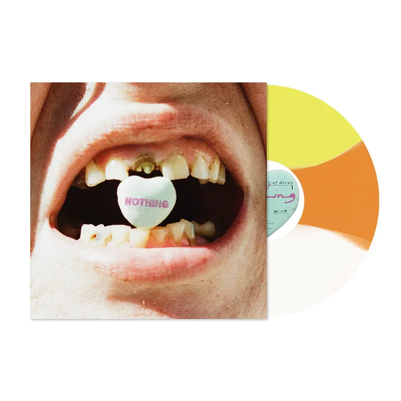 NOTHING A SHORT HISTORY OF DECAY (FIRST RUN CLUB CANDY CORN VINYL) LP PREORDER out 2/27/2026 In Demand