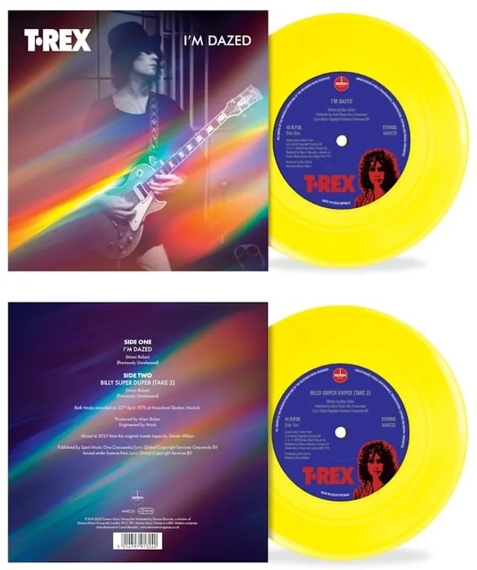 Affordable T.Rex - I'm Dazed / Billy Super Duper - Yellow Vinyl (Ylw) (LP)– Josey Records