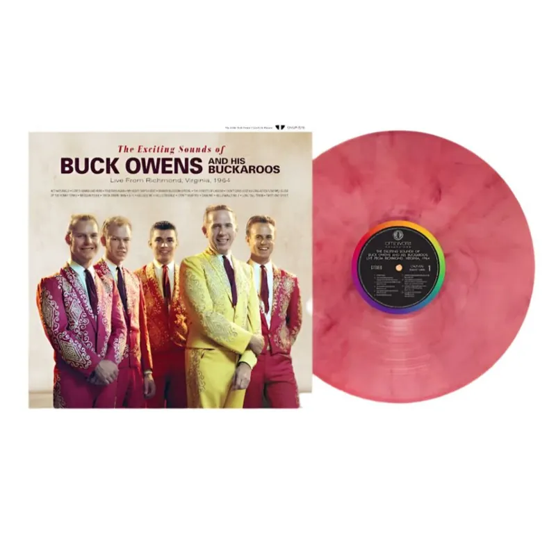 OWENS,BUCK & HIS BUCKAROOS EXCITING SOUNDS OF BUCK OWENS & HIS BUCKAROOS LIVE FROM RICHMOND VIRGINA 1964 (STRAWBERRY JAM COLORED VINYL) - LP Fan Favorite