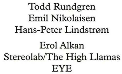 Todd Rundgren / Nikolaisen,Emil / Lindstrom,Hans - Runddans Remixed (L– Josey Records Last Chance