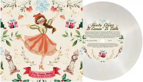 Holiday Sale A Very Laufey Holiday: The Santa Claus Is Comin"To Town (Snow Globe Glitter 7" Vinyl)