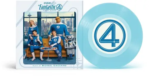 Affordable The Fantastic Four: First Steps Main Theme / Let Us Be Devoured (OST) (Translucent Blue 7" Vinyl)