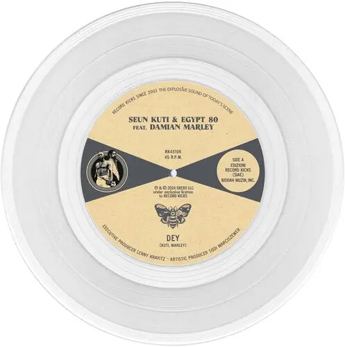 Free Shipping Dey / Dey (Instrumental) (Transparent 7” Vinyl)